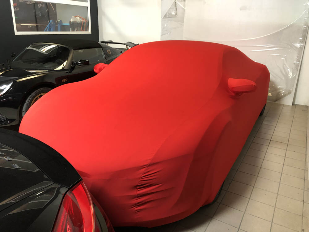 AUDI A7 BÂCHE DE PROTECTION POUR INTÉRIEUR ROUGE COUVERTURE DE VOITURE  CARCOVER - Cdiscount Auto