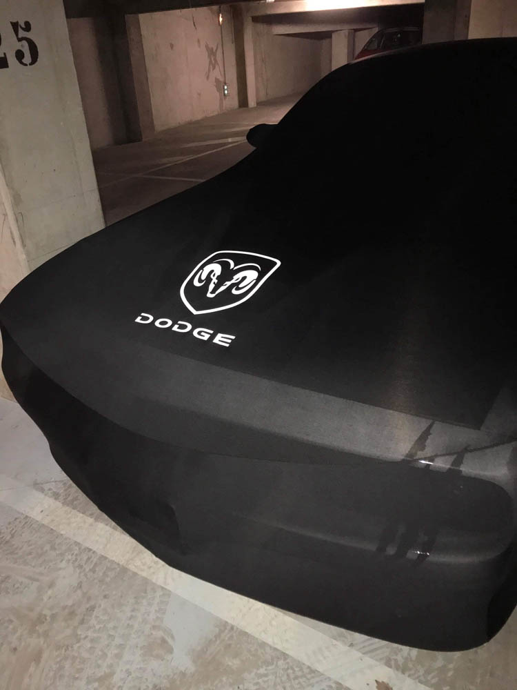 Housse De Voiture Sur Mesure Pour Dodge Challenger 2008-2023 - Noir, Fermeture éclair, Résistante Aux Intempéries