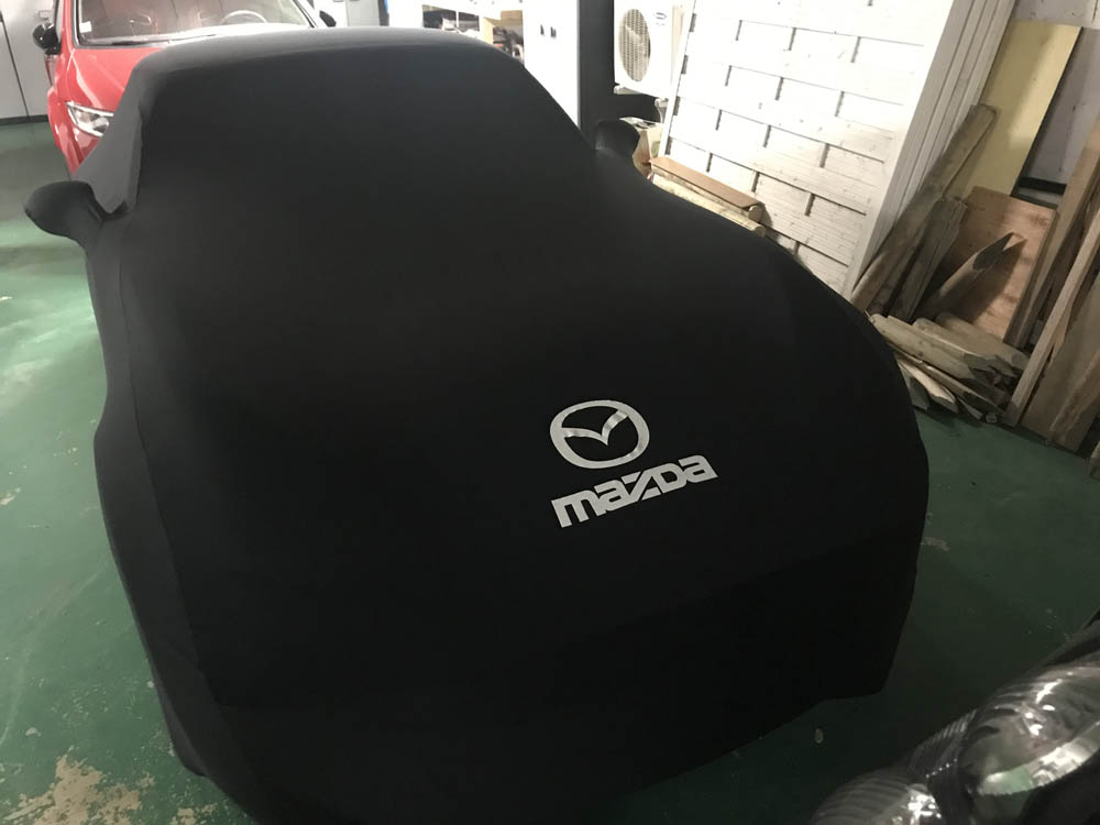 Bâche protection Mazda MX5 ND RF - Housse Jersey Coverlux© : usage garage